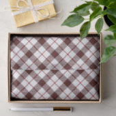 Kariertes rotes Muster Seidenpapier (Geschenk)