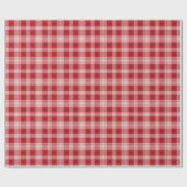 Kariertes rotes Packpapier (Flach)