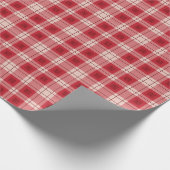 Kariertes rotes Packpapier (Ecke)