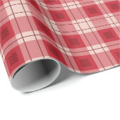 Kariertes rotes Packpapier (Rolleneckpunkt)