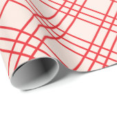 Kariertes rotes Schleifpapier Geschenkpapier (Rolleneckpunkt)