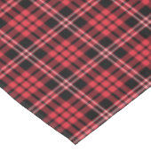 Kariertes rotes Tartan-Muster Tischdecke (Schrägansicht)