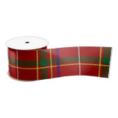 Kariertes Rotes Tartan Satinband (Spule)