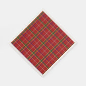 Kariertes Rotes Tartan Serviette (Ecke)