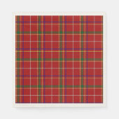 Kariertes Rotes Tartan Serviette (Vorderseite)