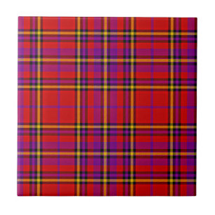 Kariertes rotes Tartan Swahili Prüfmuster-54813 Fliese