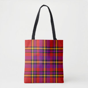 Kariertes rotes Tartan Swahili Prüfmuster-54813 Tasche