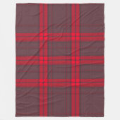 Kariertes rotes traditionelles Tartan Modern Colle Fleecedecke (Vorderseite)