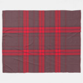 Kariertes rotes traditionelles Tartan Modern Colle Fleecedecke (Vorderseite (Horizontal))
