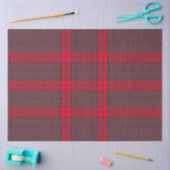Kariertes rotes traditionelles Tartan Modern Colle Seidenpapier (Basteln)