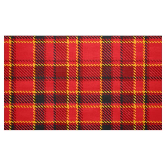 Kariertes, rotes und gelbes Muster Stoff (Fat Quarter (45,7 x 55,9 cm))