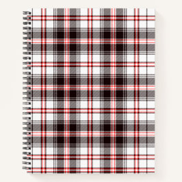 Kariertes rotes und schwarzes Muster Notizblock