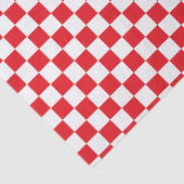 Kariertes Rotes und weiß Seidenpapier (Ausschnitt)
