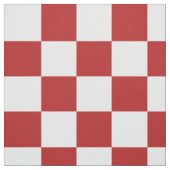 Kariertes rotes und weißes geometrisches Gewebe Stoff (Muster)