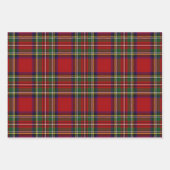 Kariertes rotes Verpackungspapier Geschenkpapier Set (Vorderseite 3)