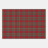 Kariertes rotes Verpackungspapier Geschenkpapier Set (Vorderseite 2)