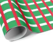 Kariertes Schachbrett in grün und weiß Geschenkpapier (Rolleneckpunkt)