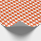 Kariertes Schleifpapier für hellorange und weiße K Geschenkpapier (Ecke)