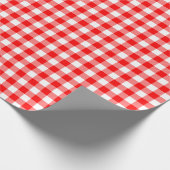 Kariertes Schleifpapier für Rot und Weißer Karo Geschenkpapier (Ecke)