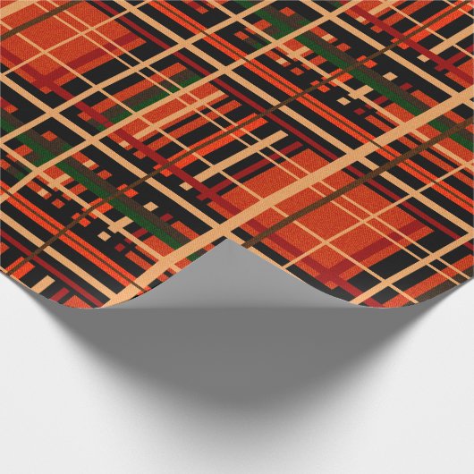 Kariertes Schleifpapier Geschenkpapier (Ecke)