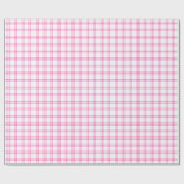 Kariertes Schleifpapier mit heißem Rosa Geschenkpapier (Flach)