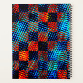 Kariertes, schmutziges oder farbiges Fake, blau un Planer (Rückseite)