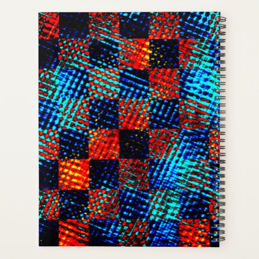 Kariertes, schmutziges oder farbiges Fake, blau un Planer (Rückseite)