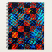 Kariertes, schmutziges oder farbiges Fake, blau un Planer (Vorderseite)