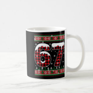 Kariertes Schneeflocken Sechs Sieben Weihnachten 6 Kaffeetasse