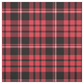 Kariertes schottisches Muster in Rot und Schwarz Stoff (Muster)