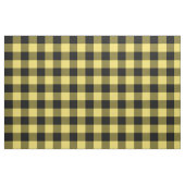 Kariertes Schwarz-Gelb-Buffalo-Muster | Lumberjack Stoff (Fat Quarter (45,7 x 55,9 cm))
