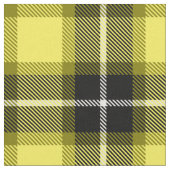 Kariertes Schwarz-Gelb-Tartan-Muster Stoff (Nahaufnahme)