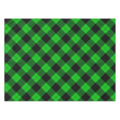 Kariertes Schwarz-Grün-Tablett Tischdecke (Vorderseite (Horizontal))