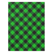 Kariertes Schwarz-Grün-Tablett Tischdecke (Vorderseite)