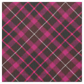 Kariertes, schwarz-rosa Muster Vintag Tartan Stoff (Nahaufnahme)
