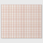 Kariertes Schwarz, rosa und tan geometrisch Geschenkpapier (Flach)