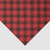 Kariertes Schwarz-Rot-Buffalo | Seidenpapier (Ausschnitt)