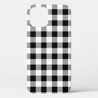 Kariertes Schwarz-Weiß-Buffalo-Muster Case-Mate iPhone Hülle