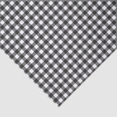 Kariertes Schwarz-Weiß-Buffalo Seidenpapier (Ausschnitt)