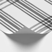 Kariertes Schwarz-Weiß-Papier für Wasserfarben Geschenkpapier (Ecke)