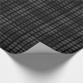 Kariertes schwarzes Papier Geschenkpapier (Ecke)