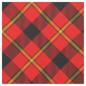 Kariertes, schwarzes und rotes Muster Vintag Tarta Stoff (Nahaufnahme)