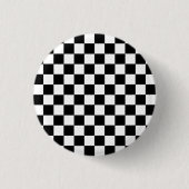 Kariertes Schwarzweiss Button (Vorderseite)