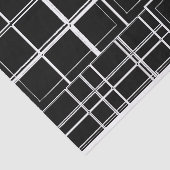 Kariertes Schwarzweiss-Seidenpapier Seidenpapier (Ausschnitt)
