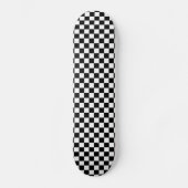 Kariertes Schwarzweiss Skateboard (Vorderseite)