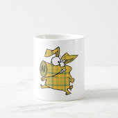 Kariertes Schwein Kaffeetasse