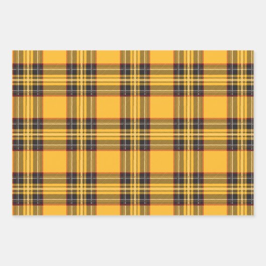 Kariertes Set für rote, blaue und gelbe Umrandungs Geschenkpapier Set (Vorderseite 3)