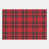 Kariertes Set für rote, blaue und gelbe Umrandungs Geschenkpapier Set (Vorderseite)