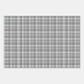 Kariertes Set für schwarz-graue Streifenpapiere Geschenkpapier Set (Vorderseite 2)