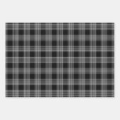 Kariertes Set für schwarz-graue Streifenpapiere Geschenkpapier Set (Vorderseite)